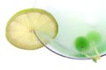 Coctail with lime Royalty Free Stock Photo