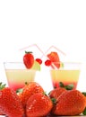 Coctails and strawberries