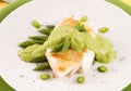 Cod With Asparagus Royalty Free Stock Photo