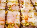 Cod carpaccio. Royalty Free Stock Photo