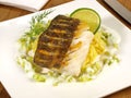 Cod Fish on Rice Royalty Free Stock Photo