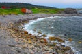 Cod Fishing Shanties at Broom Point, Gros Morne National Park, Newfoundland, Canada. Royalty Free Stock Photo