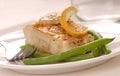Cod with green beans Royalty Free Stock Photo