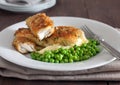 Cod with herb bread crust Royalty Free Stock Photo