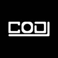 COD letter logo creative design with vector graphic, COD Royalty Free Stock Photo