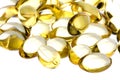 Cod Liver Oil Capsules Macro Isolated Royalty Free Stock Photo