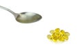 Cod liver oil supplements Royalty Free Stock Photo