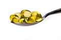 Cod Liver Oil Tablets Royalty Free Stock Photo