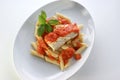 cod loins with home made tomato sauce