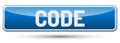 CODE - Abstract beautiful button with text.