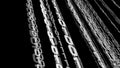 Code binary on black secure language of digital realm, where machine learning and artificial intelligence combat cyber attacks Royalty Free Stock Photo