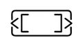 Code brackets icon for programming or technical concepts, vector design Generative AI Royalty Free Stock Photo