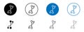 Code branch vecor icon set