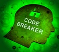 Code Breaker Decoded Data Hack 3d Rendering Royalty Free Stock Photo