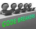 Code Breaker Decoded Data Hack 3d Rendering Royalty Free Stock Photo