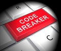 Code Breaker Decoded Data Hack 3d Rendering Royalty Free Stock Photo