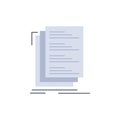 Code, coding, compile, files, list Flat Color Icon Vector