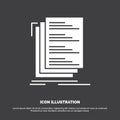 Code, coding, compile, files, list Icon. glyph vector symbol for UI and UX, website or mobile application Royalty Free Stock Photo