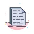 Code, coding, doc, programming, script Flat Color Icon Vector Royalty Free Stock Photo