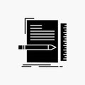 Code, coding, file, programming, script Glyph Icon. Vector isolated illustration Royalty Free Stock Photo