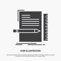 Code, coding, file, programming, script Icon. glyph vector gray symbol for UI and UX, website or mobile application Royalty Free Stock Photo