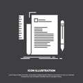 Code, coding, file, programming, script Icon. glyph vector symbol for UI and UX, website or mobile application Royalty Free Stock Photo