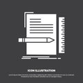 Code, coding, file, programming, script Icon. glyph vector symbol for UI and UX, website or mobile application Royalty Free Stock Photo