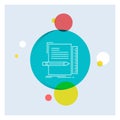 Code, coding, file, programming, script White Line Icon colorful Circle Background Royalty Free Stock Photo