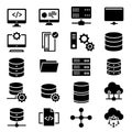 Code Computer Icon Set Royalty Free Stock Photo
