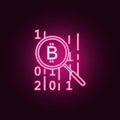 code of credo neon icon. Elements of web set. Simple icon for websites, web design, mobile app, info graphics