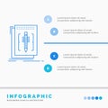 Code, edit, editor, language, program Infographics Template for Website and Presentation. Line Blue icon infographic style vector