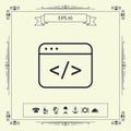 Code editor icon