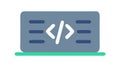 Code Editor Programming HTML Development Script Vector Illustration, vector design Generative AI Royalty Free Stock Photo