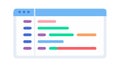 Code Editor Programming Icon for Development and Coding, vector design Generative AI Royalty Free Stock Photo