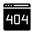 Code error glyphs icon