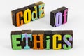 Code of ethics integrity trust honesty core values