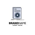Code, executable, file, running, script Flat Color Icon Vector Royalty Free Stock Photo