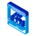 Code File Computer System isometric icon vector illustration