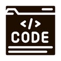Code File Computer System Vector Icon