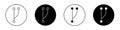 Code Fork icon isolated on white background