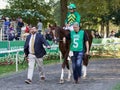 Code of Honor and Paco Lopez heading towards the track