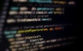 Code, HTML, php web programming source code. Abstract code background.Computer Code HTML.Programming code background, software Royalty Free Stock Photo