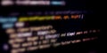 Code, HTML, php web programming source code. Abstract code background.Computer Code HTML.Programming code background, software Royalty Free Stock Photo