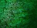 Code, HTML, php web programming source code. Royalty Free Stock Photo