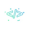 Code icon design vector Royalty Free Stock Photo