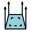 Code integrity icon vector flat
