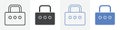 code lock icon vector set use for web Royalty Free Stock Photo