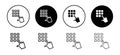 Code lock icon vector set collection for web Royalty Free Stock Photo