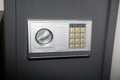 Code lock on the safe keyboard combination door Royalty Free Stock Photo