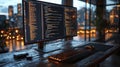 Code in Motion with City Lights Reflection Royalty Free Stock Photo